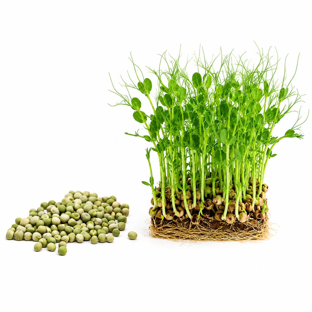 Semínka hrášku Affyla na microgreens