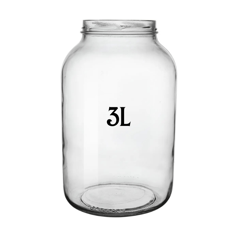 Sklenice na pěstování kombuchy 3 l