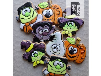 2647 Halloween hlavy SET