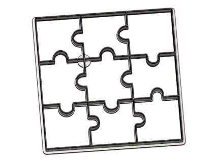Vykrajovátko Puzzle 3x3ks #838