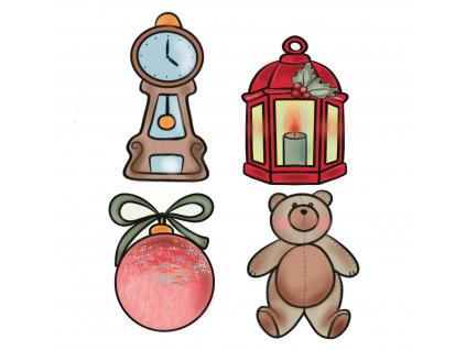 Vykrajovátka pro adventní kalendář s hodinami SET #1200