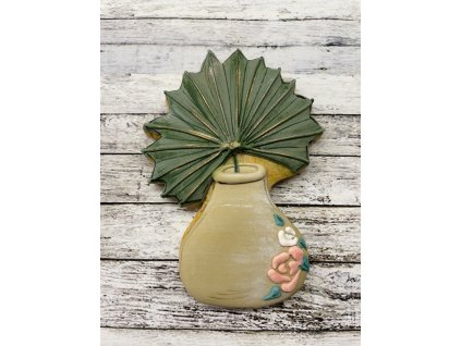 Vykrajovátko Váza s listem #930