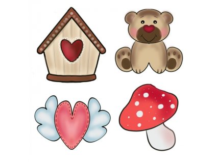 Vykrajovátko pro adventní kalendář s muchomůrkou SET #1777