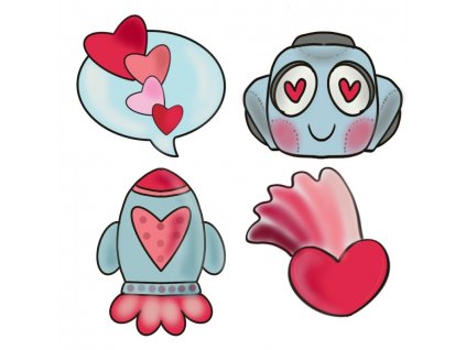 Vykrajovátko pro adventní kalendář s robotem SET #1781