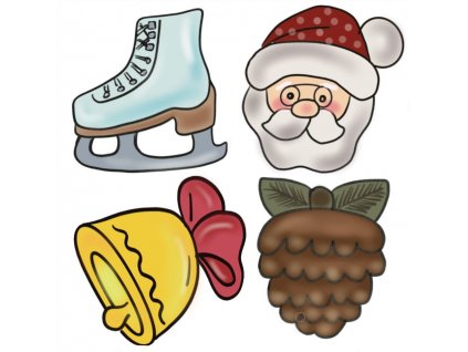 Vykrajovátko pro adventní kalendář se šiškou SET  #1786