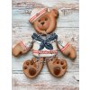 Vykrajovátko  Medvěd námořník 24cm PUZZLE #1585