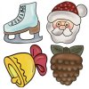 Vykrajovátko pro adventní kalendář se šiškou SET  #1786