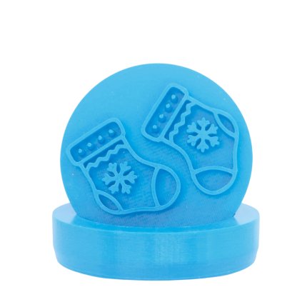 Vykrajovátko s motivem - Vánoční ponožky (Průměr 6 cm)