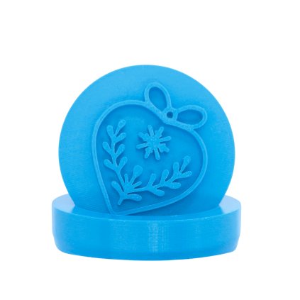 Vykrajovátko s motivem - Vánoční srdce (Průměr 6 cm)