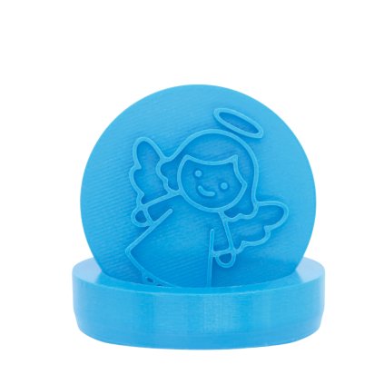 Vykrajovátko s motivem - Andílek se svatozáří (Průměr 6 cm)