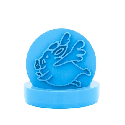 Vykrajovátko s motivem - Zlaté prasátko (Průměr 6 cm)