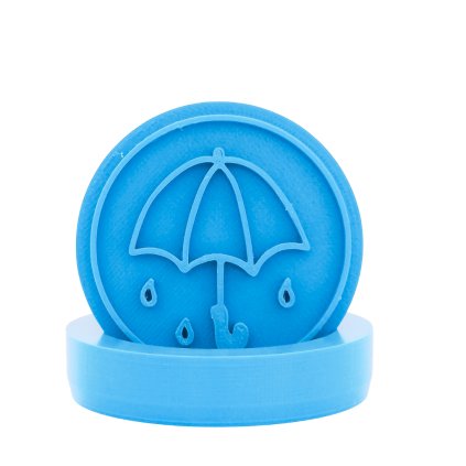 Vykrajovátko s motivem - Deštník (Průměr 6 cm)