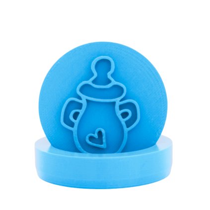 Vykrajovátko s motivem - Lahvička (Průměr 6 cm)