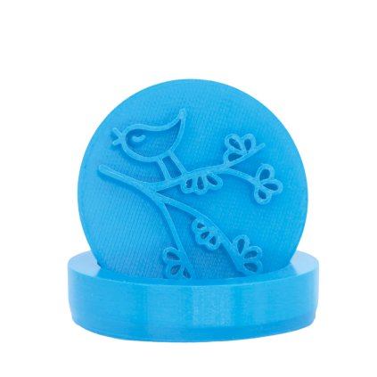 Vykrajovátko s motivem - Něžný ptáček (Průměr 6 cm)