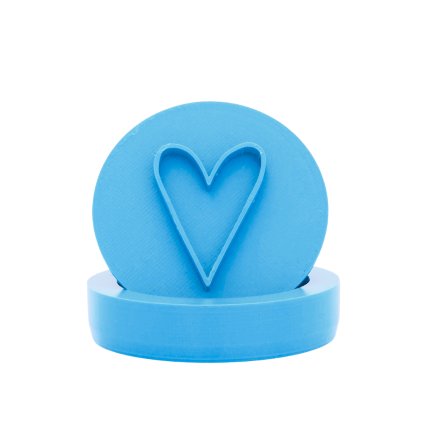 Vykrajovátko s motivem - Úzké srdíčko (Průměr 6 cm)