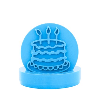 Vykrajovátko s motivem - Narozeninový dort (Průměr 6 cm)