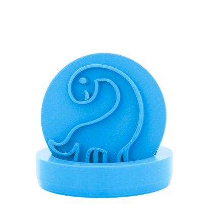 Vykrajovátko s motivem - Dinosaurus Brontosaurus (Průměr 6 cm)