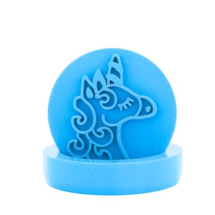 Vykrajovátko s motivem - Kouzelný jednorožec (Průměr 6 cm)