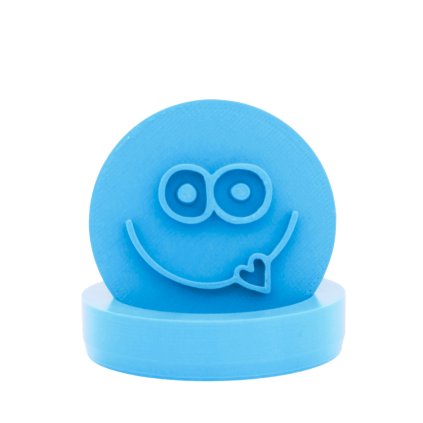 Vykrajovátko s motivem - Srdíčkový úsměv (Průměr 6 cm)