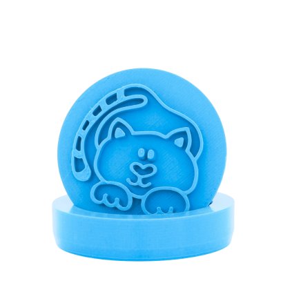 Vykrajovátko s motivem - Kočka s ocáskem (Průměr 6 cm)