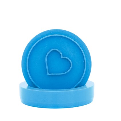 Vykrajovátko s motivem - Srdíčko s vykrojením - kroužek (Průměr 6 cm)