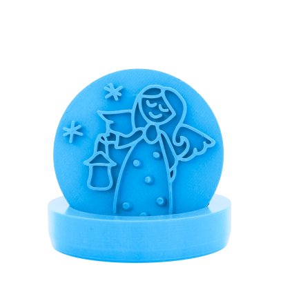 Vykrajovátko s motivem - Andílek s lucerničkou (Průměr 6 cm)