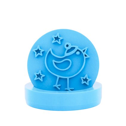 Vykrajovátko s motivem - Zimní kuře (Průměr 6 cm)