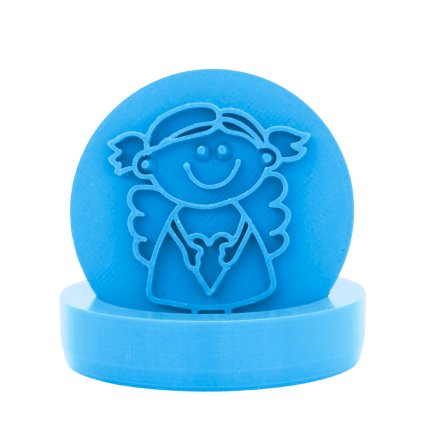 Vykrajovátko s motivem - Andělská holčička (Průměr 6 cm)