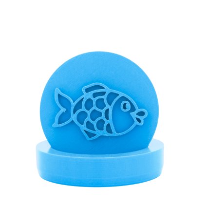 Vykrajovátko s motivem - Vánoční kapr (Průměr 6 cm)