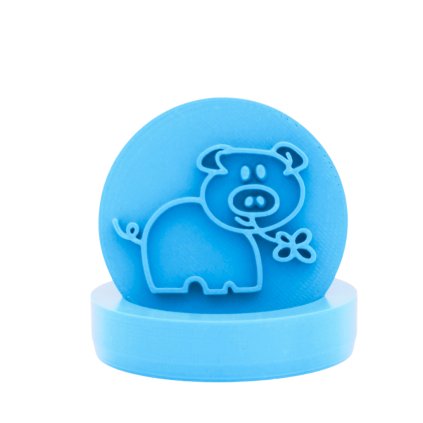 Vykrajovátko s motivem - Prasátko pro štěstí (Průměr 6 cm)