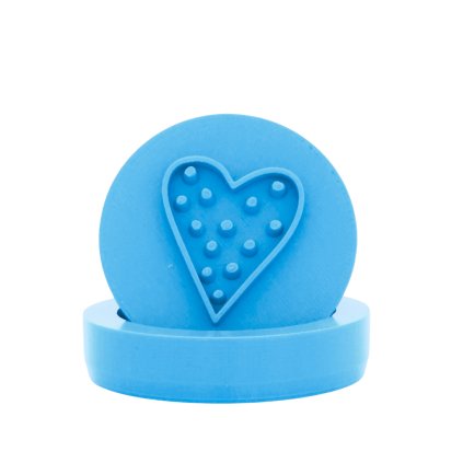 Vykrajovátko s motivem - Tečkované srdce (Průměr 6 cm)