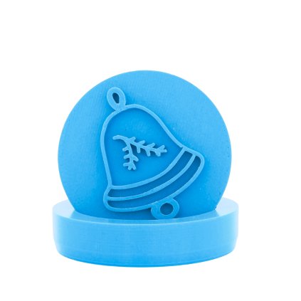 Vykrajovátko s motivem - Zvoneček s větvičkou (Průměr 6 cm)