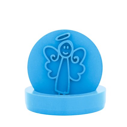 Vykrajovátko s motivem - Anděl Hubeňour (Průměr 6 cm)