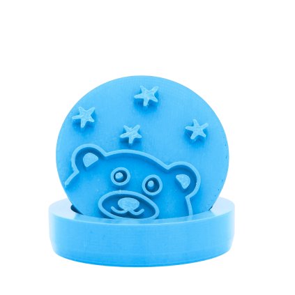 Vykrajovátko s motivem - Medvěd s hvězdami (Průměr 6 cm)