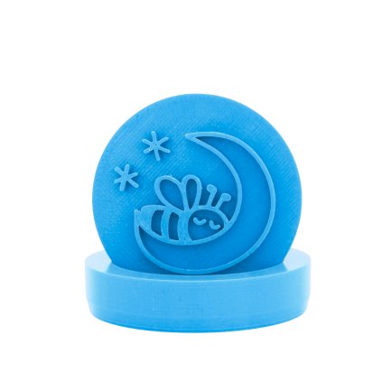 Vykrajovátko s motivem - Spící včela (Průměr 6 cm)