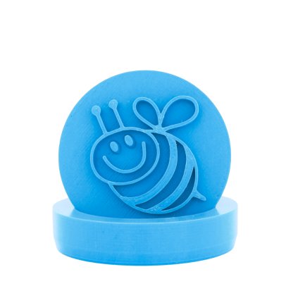 Vykrajovátko s motivem -Usměvavá včelka (Průměr 6 cm)