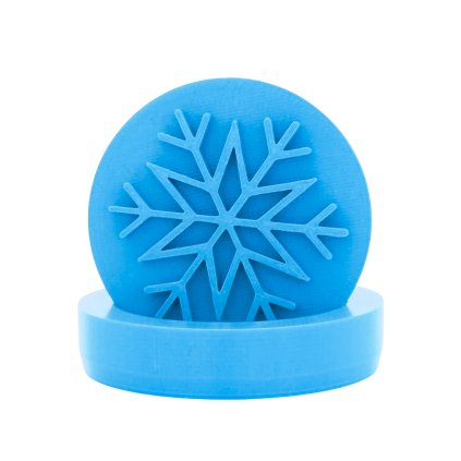 Vykrajovátko s motivem - Vločka s hvězdičkou (Průměr 6 cm)