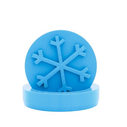 Vykrajovátko s motivem - Vločka - minimilistická (Průměr 6 cm)