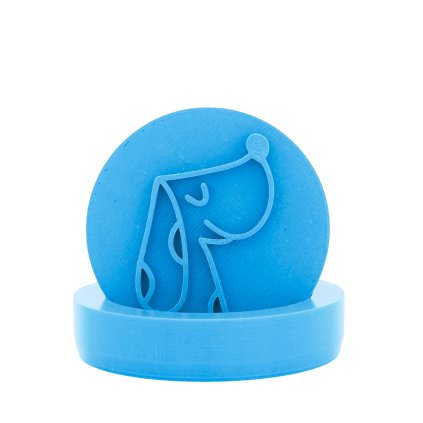 Vykrajovátko s motivem - Strakatý pes (Průměr 6 cm)