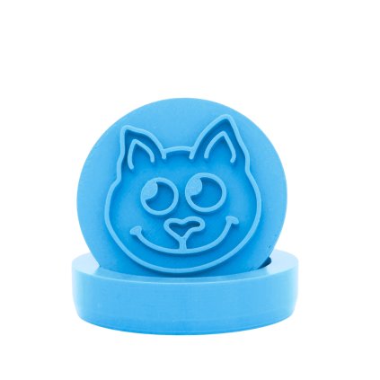 Vykrajovátko s motivem - Hlava kočičky (Průměr 6 cm)