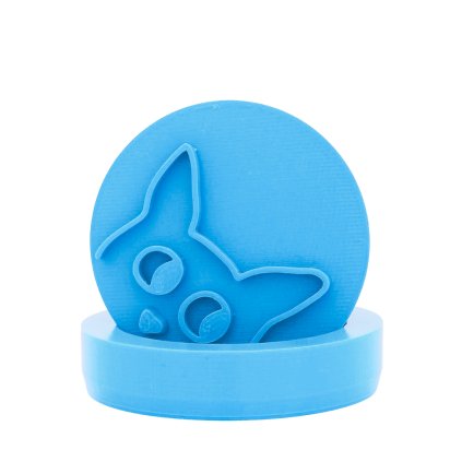 Vykrajovátko s motivem - Vykokující kočka (Průměr 6 cm)