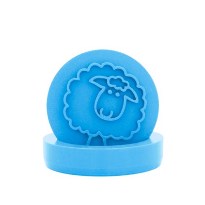 Vykrajovátko s motivem - Beránek (Průměr 6 cm)