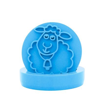 Vykrajovátko s motivem - Ovečka se zvonečkem (Průměr 6 cm)