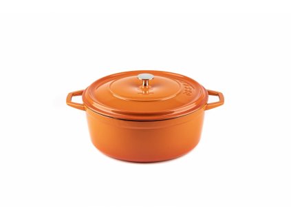 orange cooking pot
