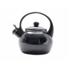 Smaltovaný čajník černý