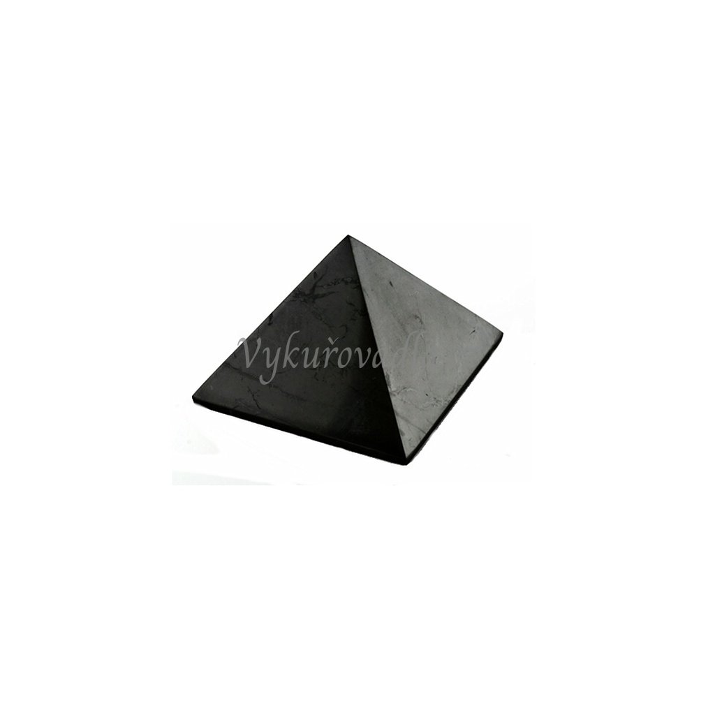 Šungitová pyramida leštěná 8x8cm