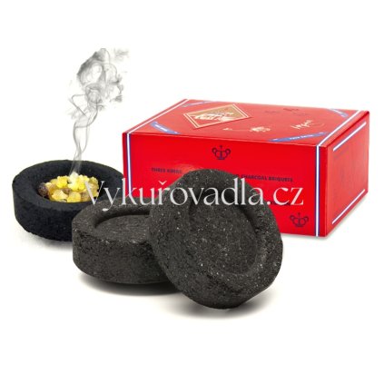 Rychlozápalné uhlíky Německo 3,3cm box (10rolí,100ks)