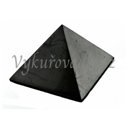 Šungitová pyramida leštěná 10x10cm