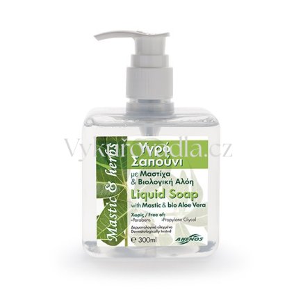 Bylinné antibakteriální tekuté mýdlo s MASTIXEM a BIO ALOE VERA