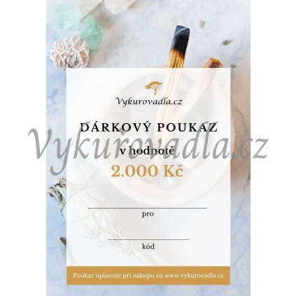 Dárkový poukaz 2000 Kč
